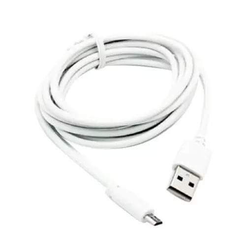 2 Meter Fast Charging and USB Cable for all Mobile and Device - White